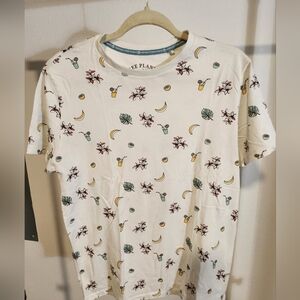 Free Planet White T-Shirt with Colorful Graphics